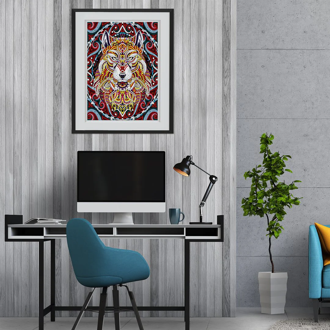 Luminous Alpha Wolf Special Diamond Painting - Image 7
