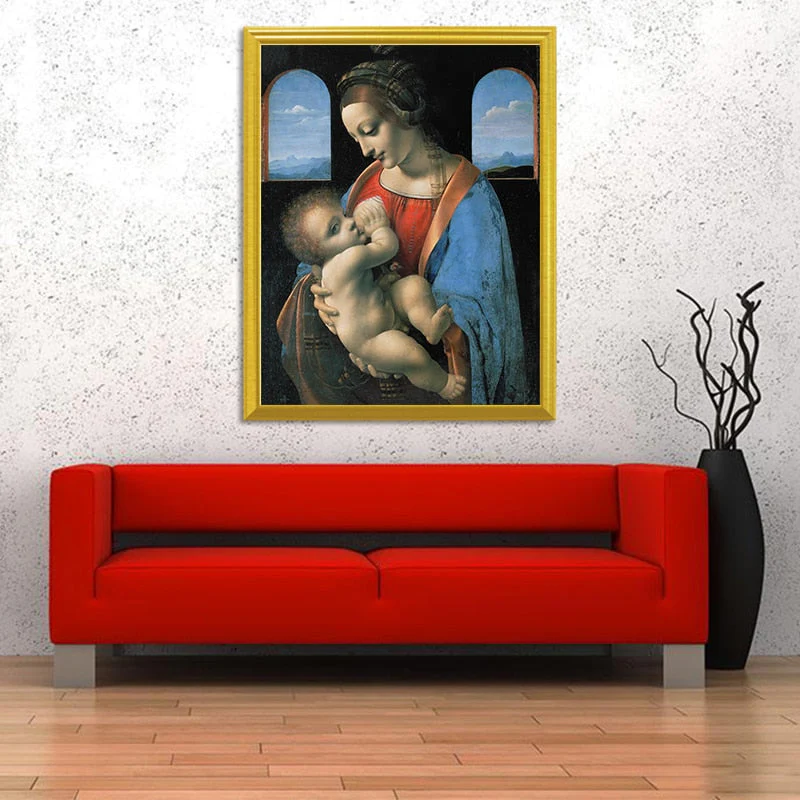 MADONNA LITTA PAINTING - Leonardo da Vinci - Image 2