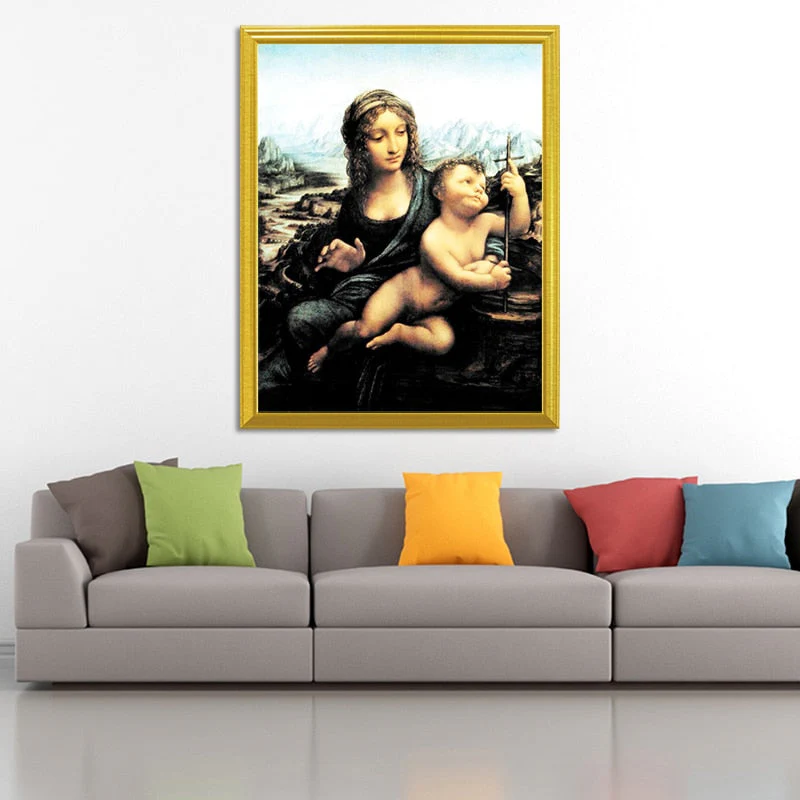 Madonna of the Yarnwinder DIY Diamond Painting - Image 2