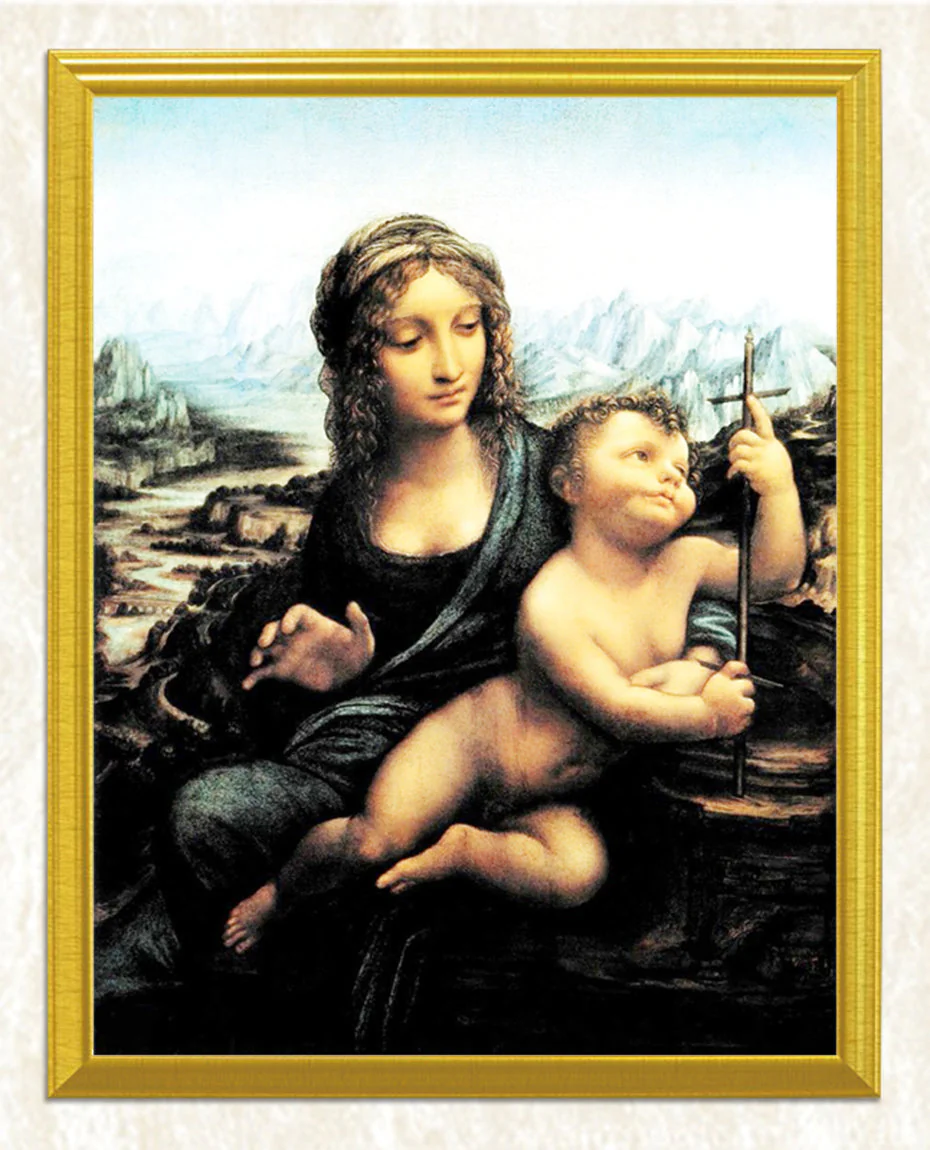 Madonna of the Yarnwinder DIY Diamond Painting - Image 3