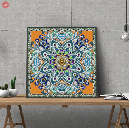 Mandala Art Luminous Diamond Painting - Image 2