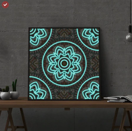 Mandala Art Luminous Diamond Painting - Image 3