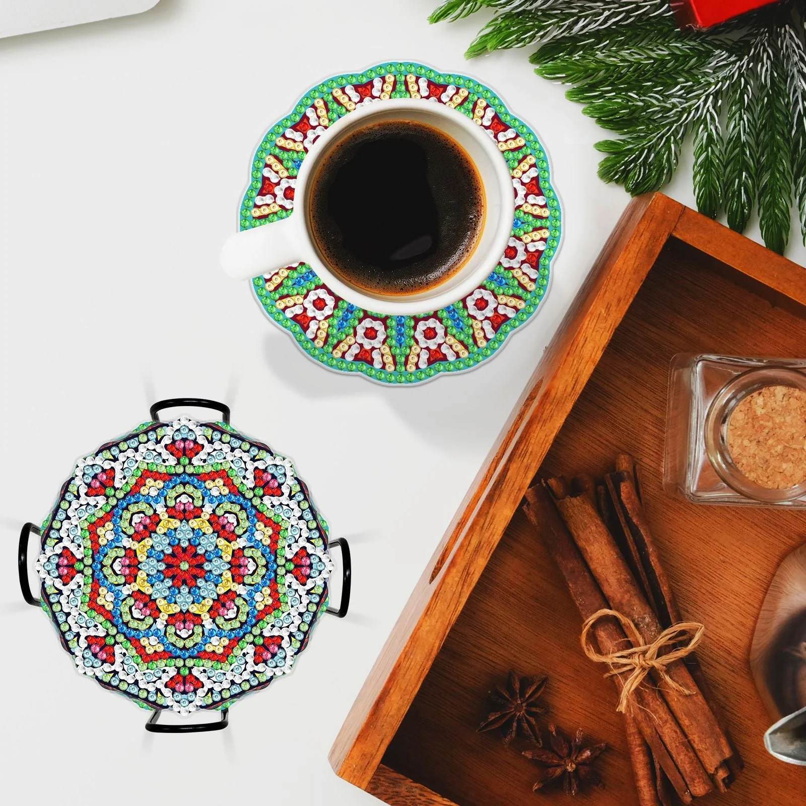 Mandala Diamond Painting Table Coasters - Image 4