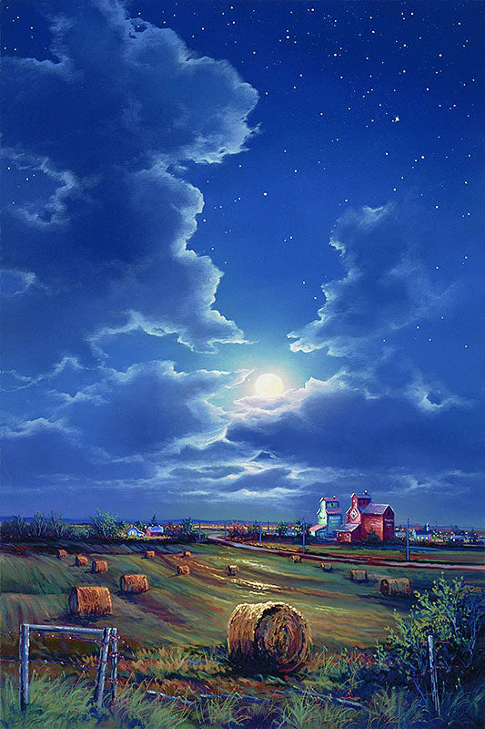 Midnight in a Prairie Garden - Art by Jonn Einerssen