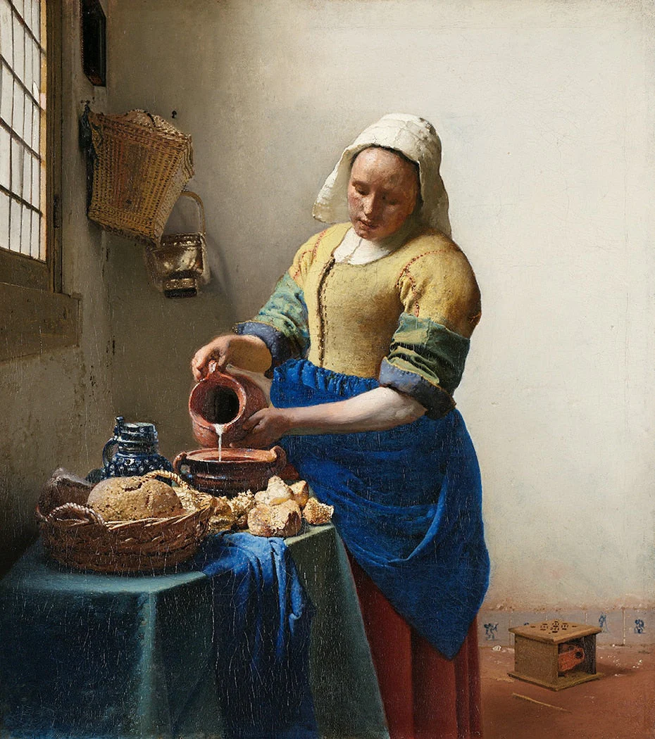 Milkmaid. Circa 1660 - Johannes Vermeer