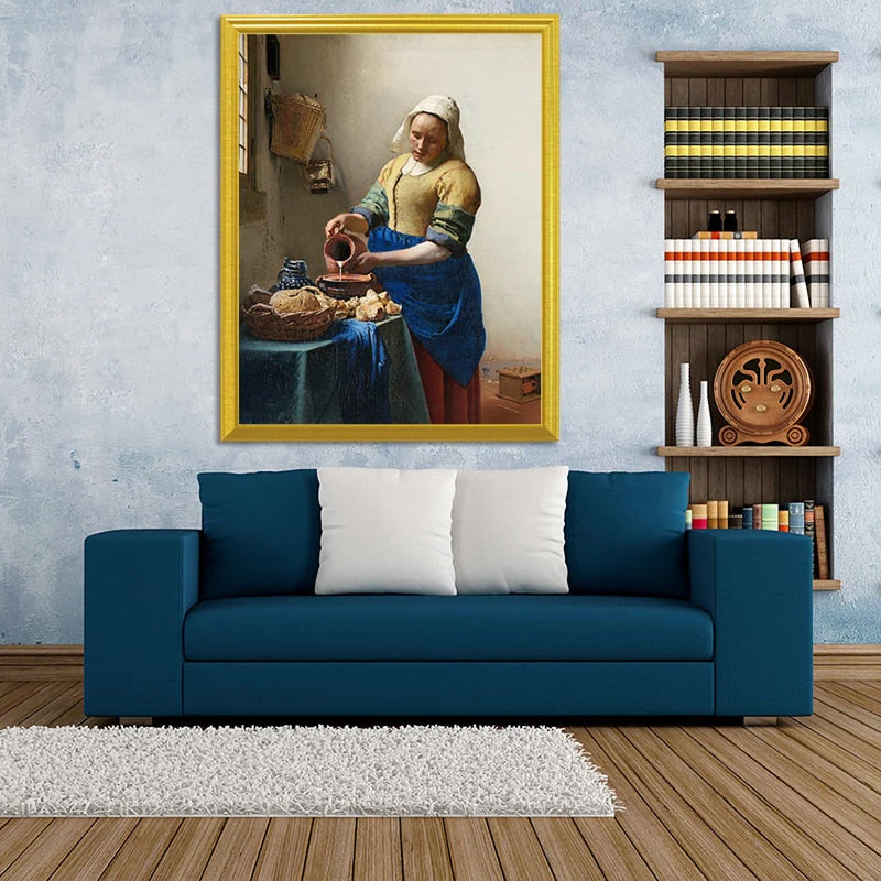 Milkmaid. Circa 1660 - Johannes Vermeer - Image 2