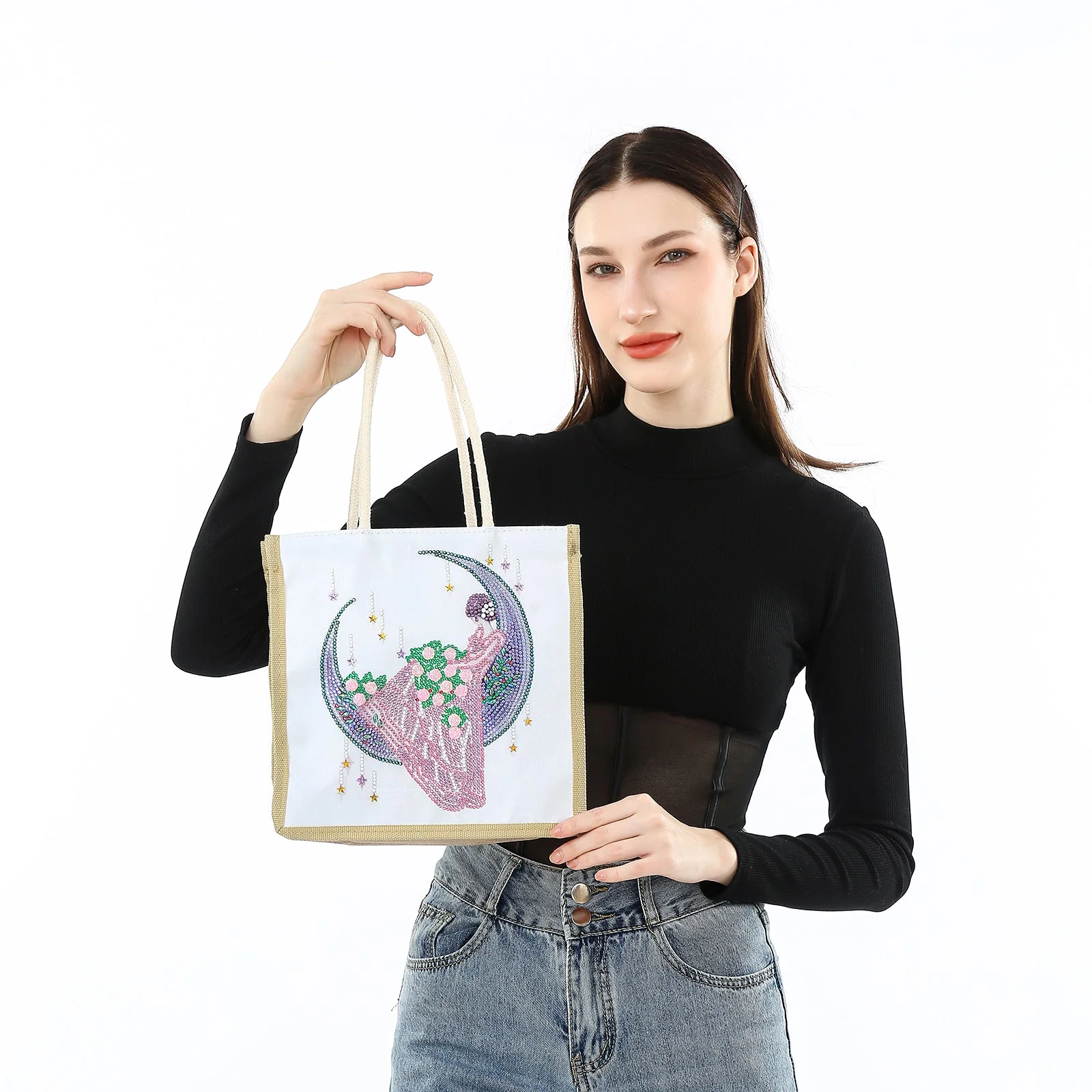 Moon Bride - Diamond Painting Shopping Bag - Image 3