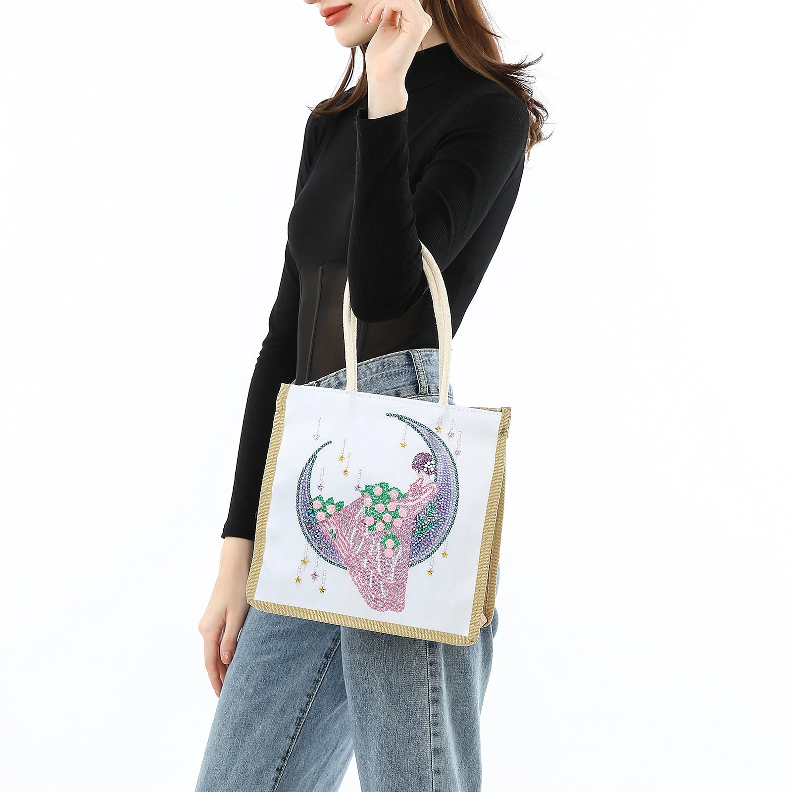 Moon Bride - Diamond Painting Shopping Bag - Image 4
