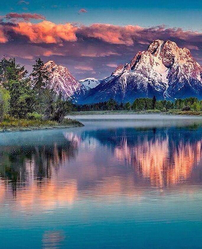 Mountains & River Diamond Painting