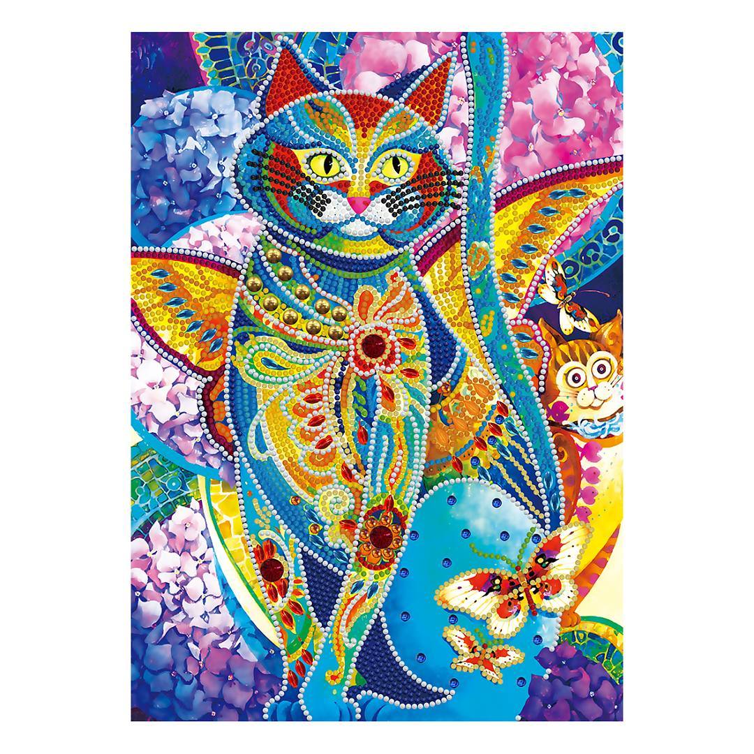 Night Glowing Egyptian Cat Diamond Portrait - Image 4