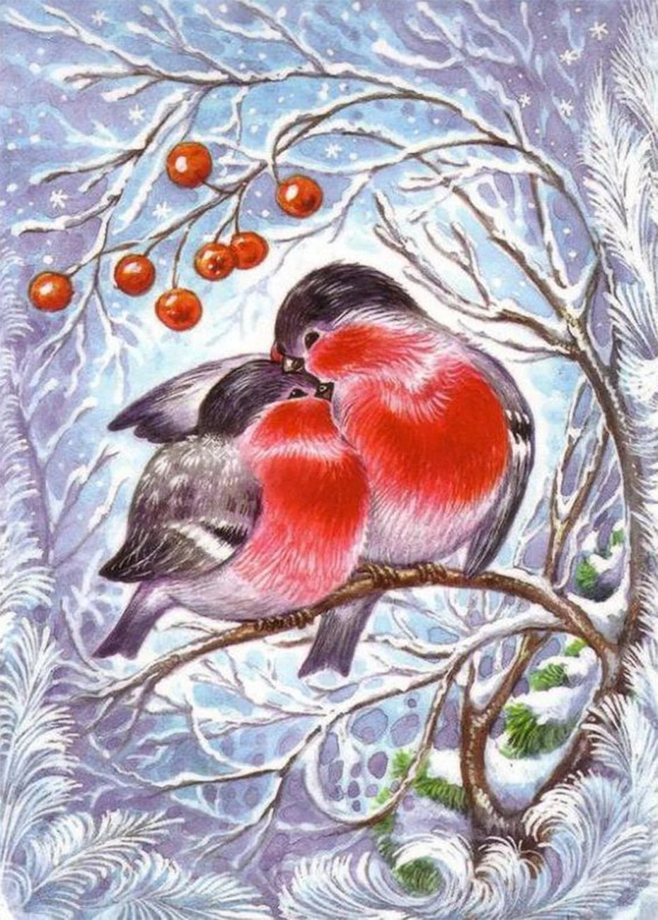 Pair of Lovely Birds DIY Painting