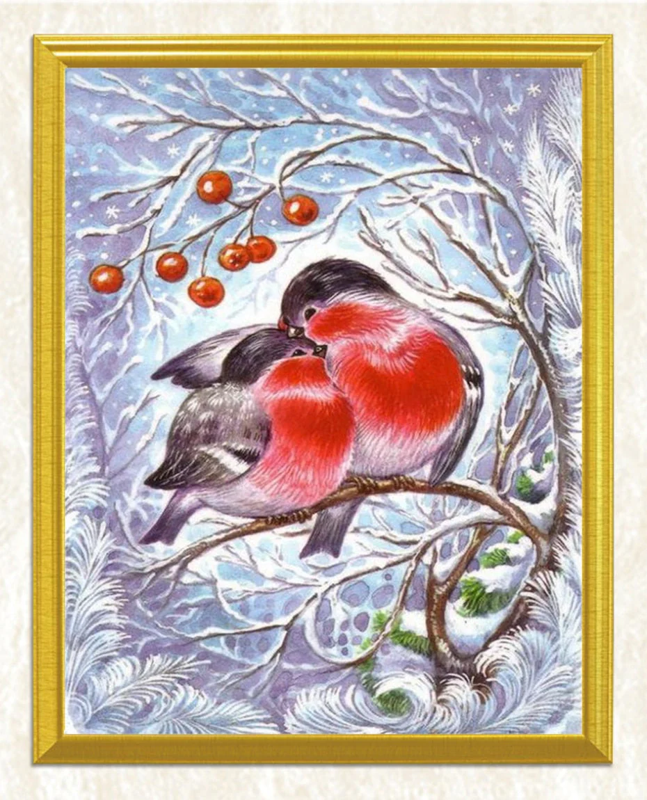 Pair of Lovely Birds DIY Painting - Image 3