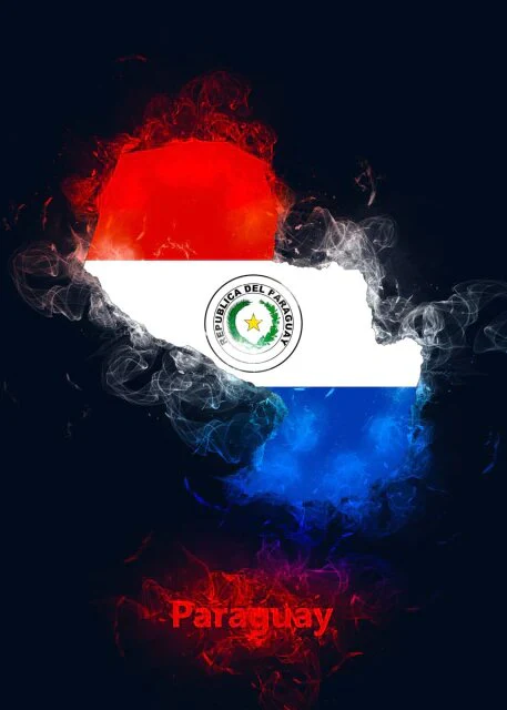Paraguay Country Map Diamond Painting