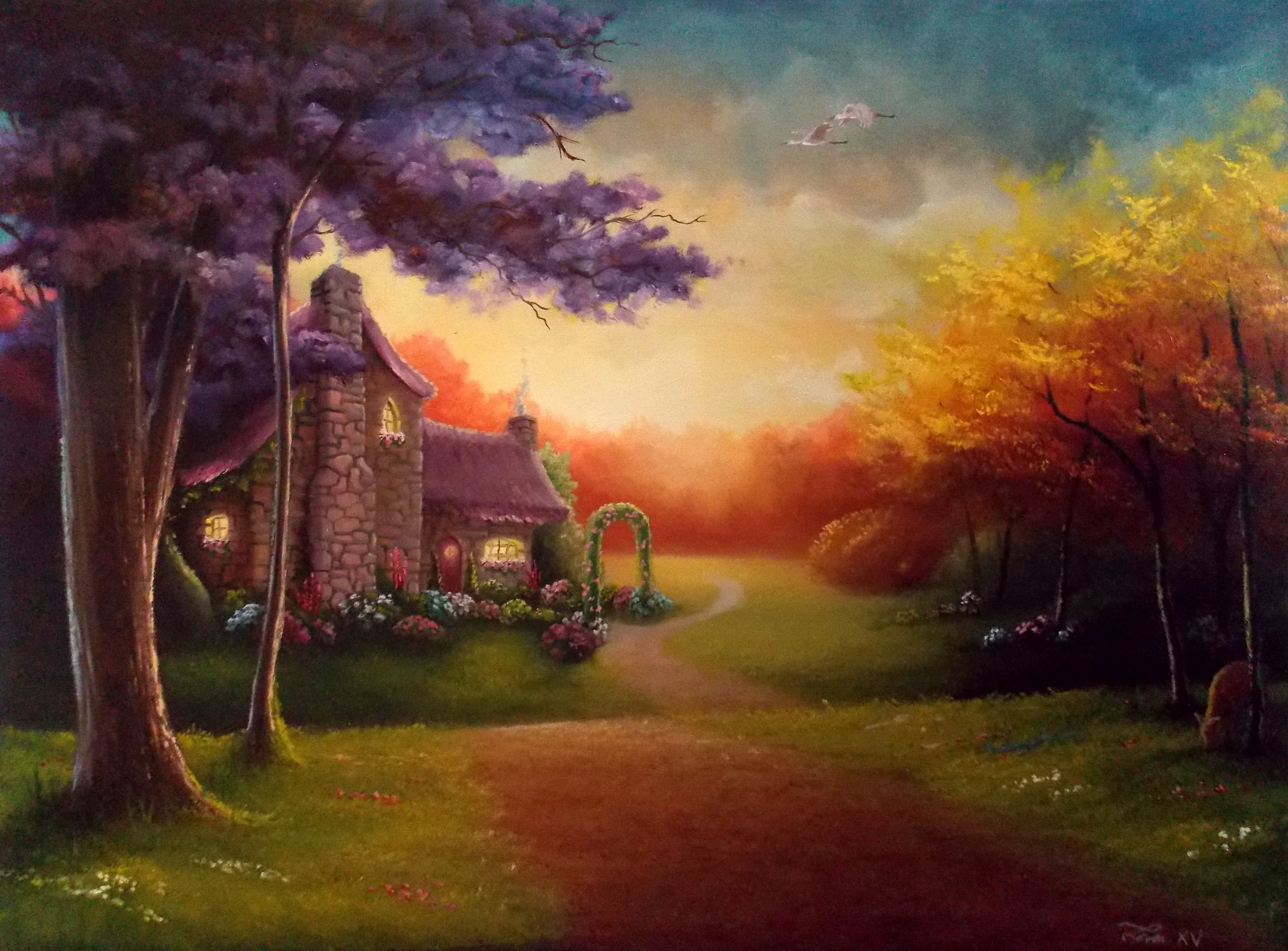 Perfect End To A Perfect Day - Art by Liam Kelly