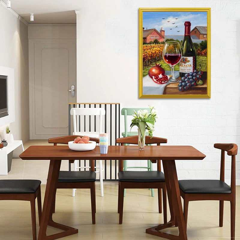 Pomegranate, Grapes & Wine Diamond Painting - Image 2