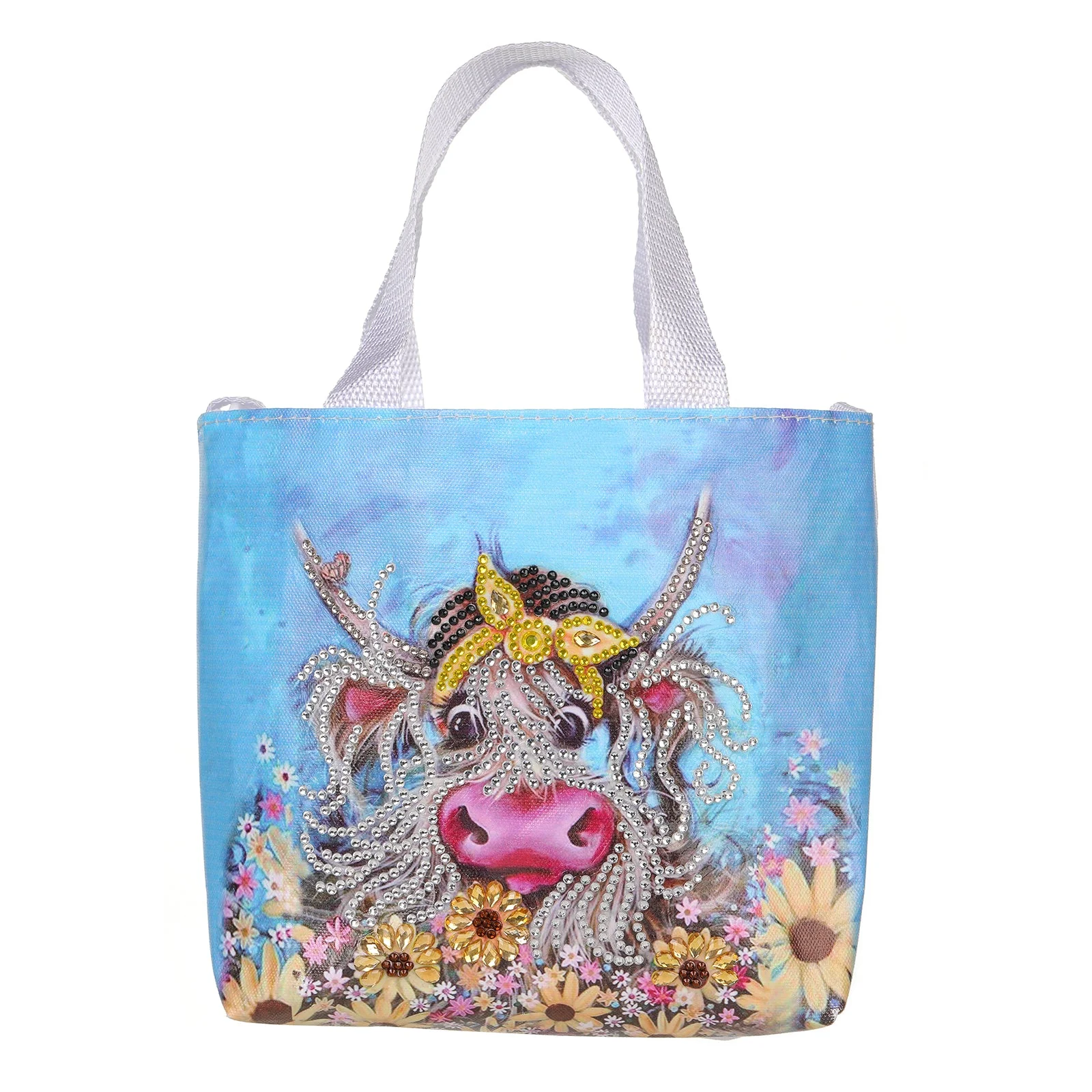 Pretty Cow DIY Diamond Painting Tote Bag