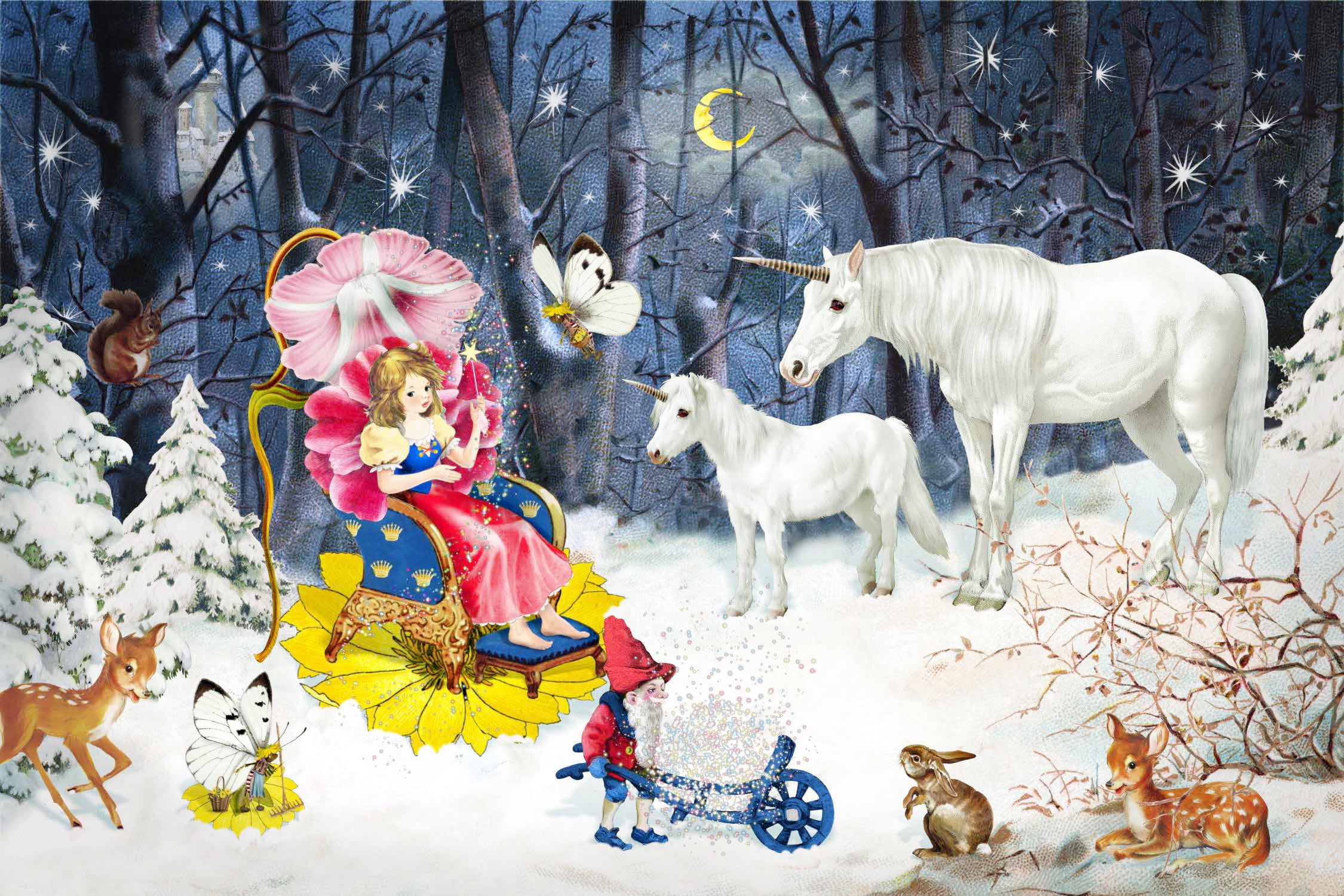 Princess and Unicorns - Art by Barbara Behr