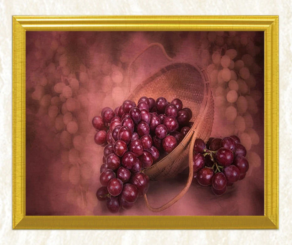 Red Grapes DIY Diamond Painting - Image 3