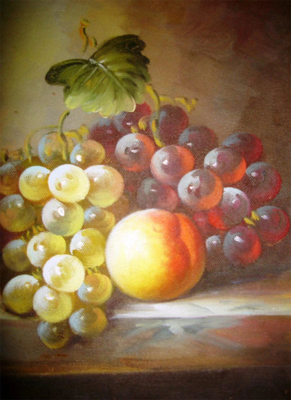Red & Green Grapes DIY Painting