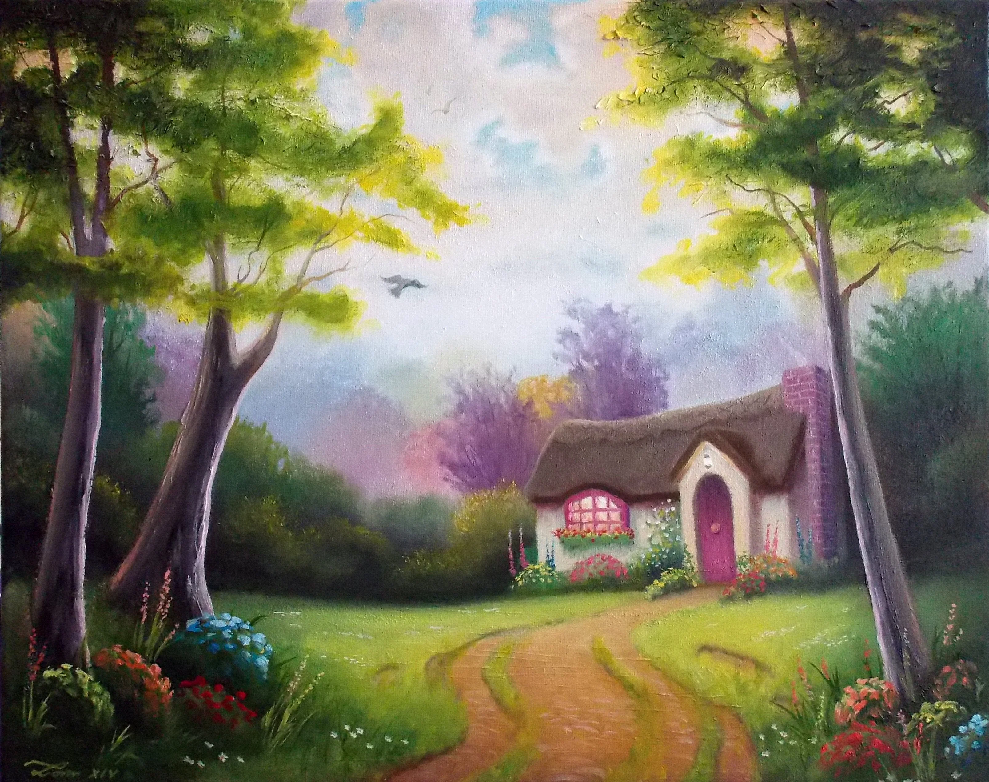Rose Cottage - Art by Liam Kelly - Image 2