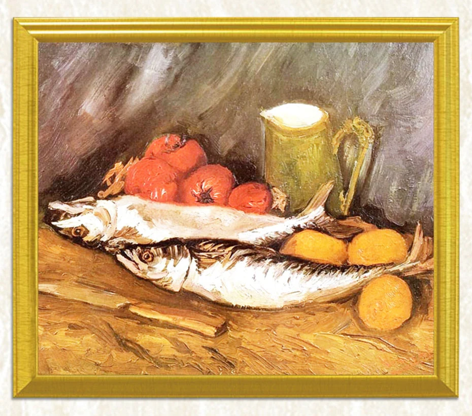 Salmon Lemon &Tomatoes - Vincent Van Gogh - Image 3