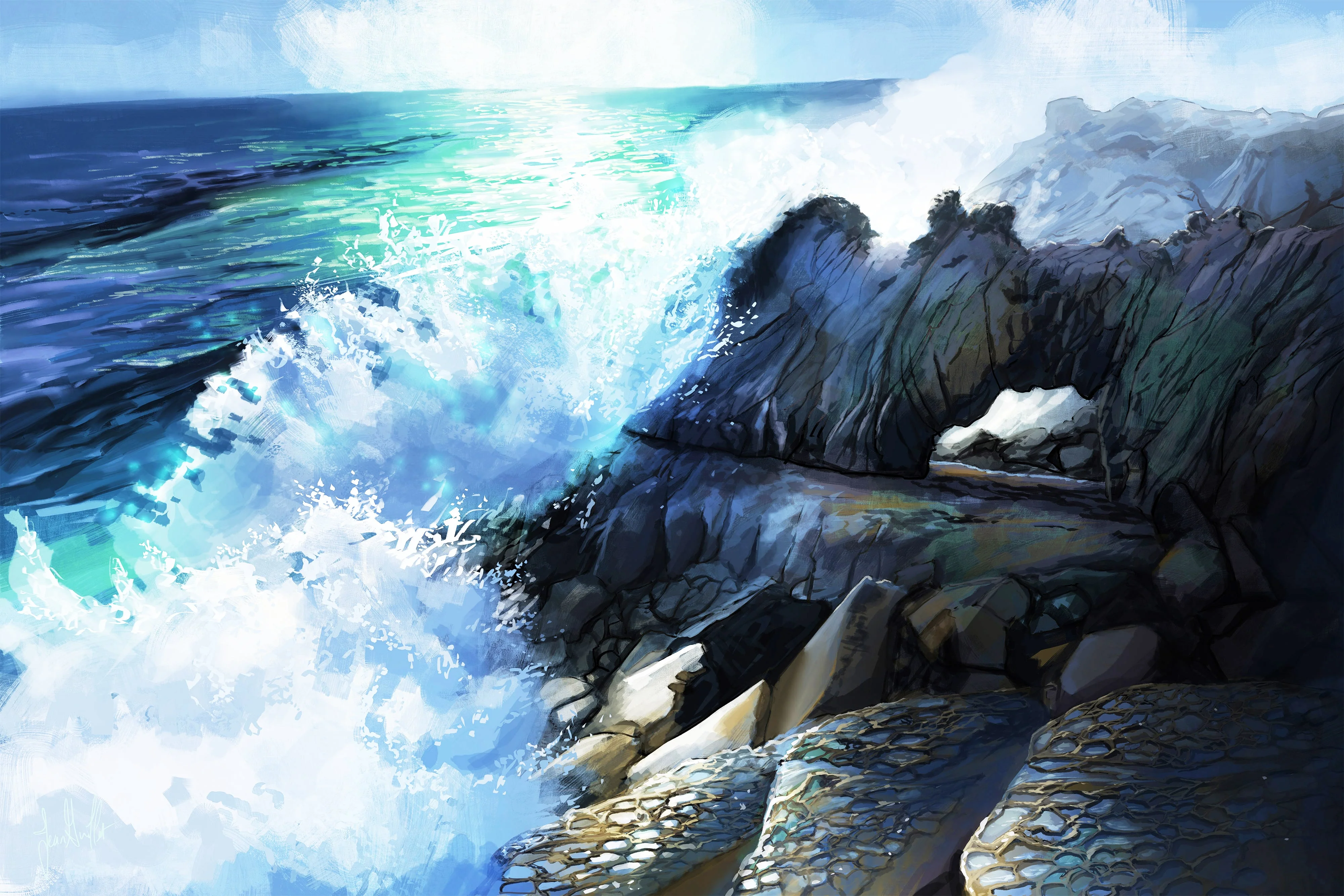 Salt Point - Art by Jean Guillet
