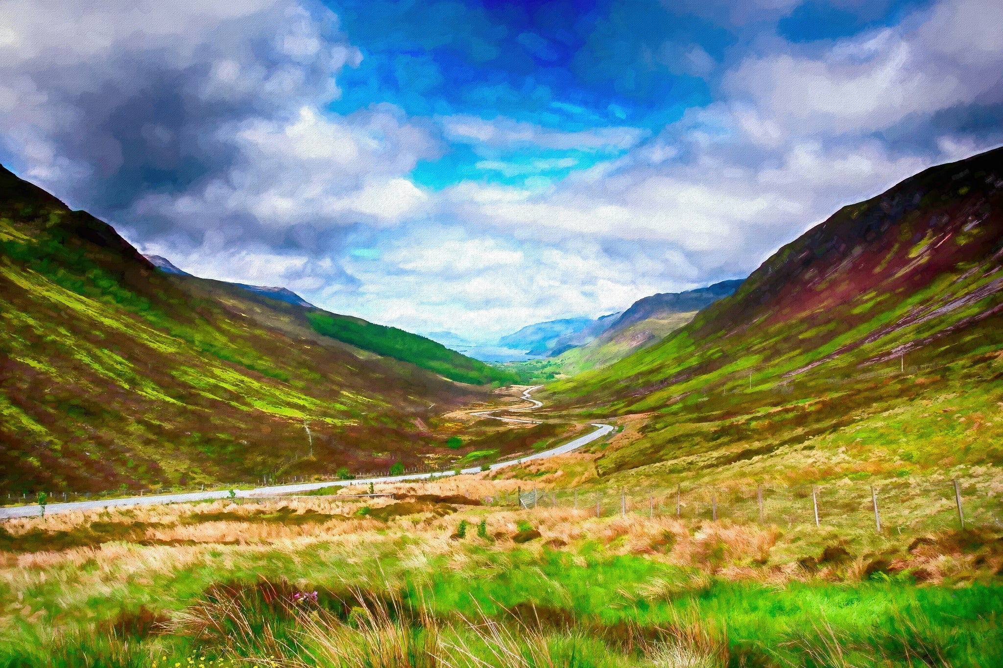 Scottish Highlands - Art by Denise Dundon