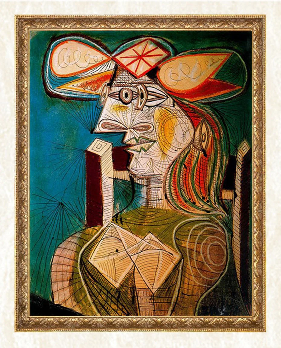 Seated Woman on Wooden Chair - Pablo Picasso - Image 3
