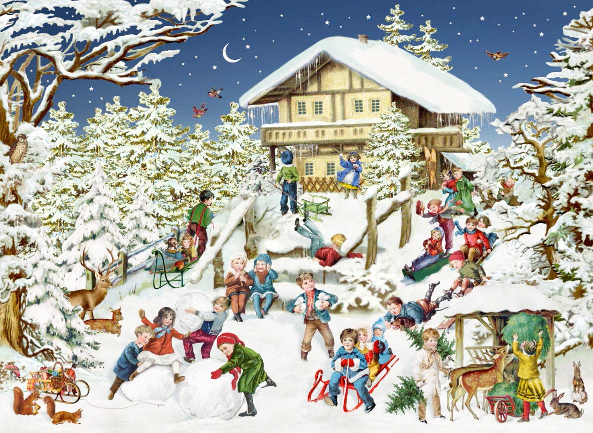 Ski lodge - Art by Barbara Behr