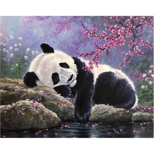 Sleeping Panda - Diamond Painting Art