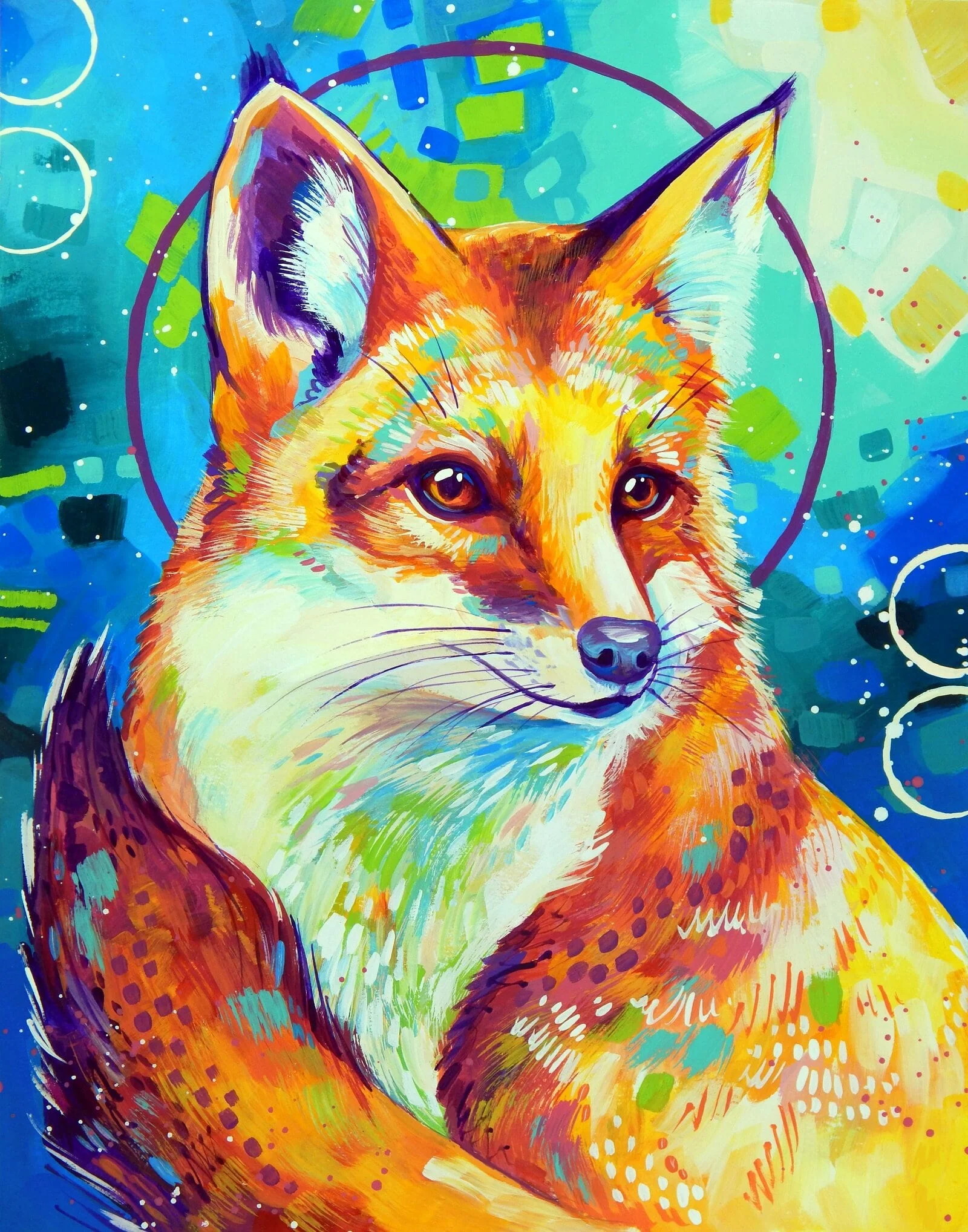 Smiling Fox - Art by Sandra Trubin