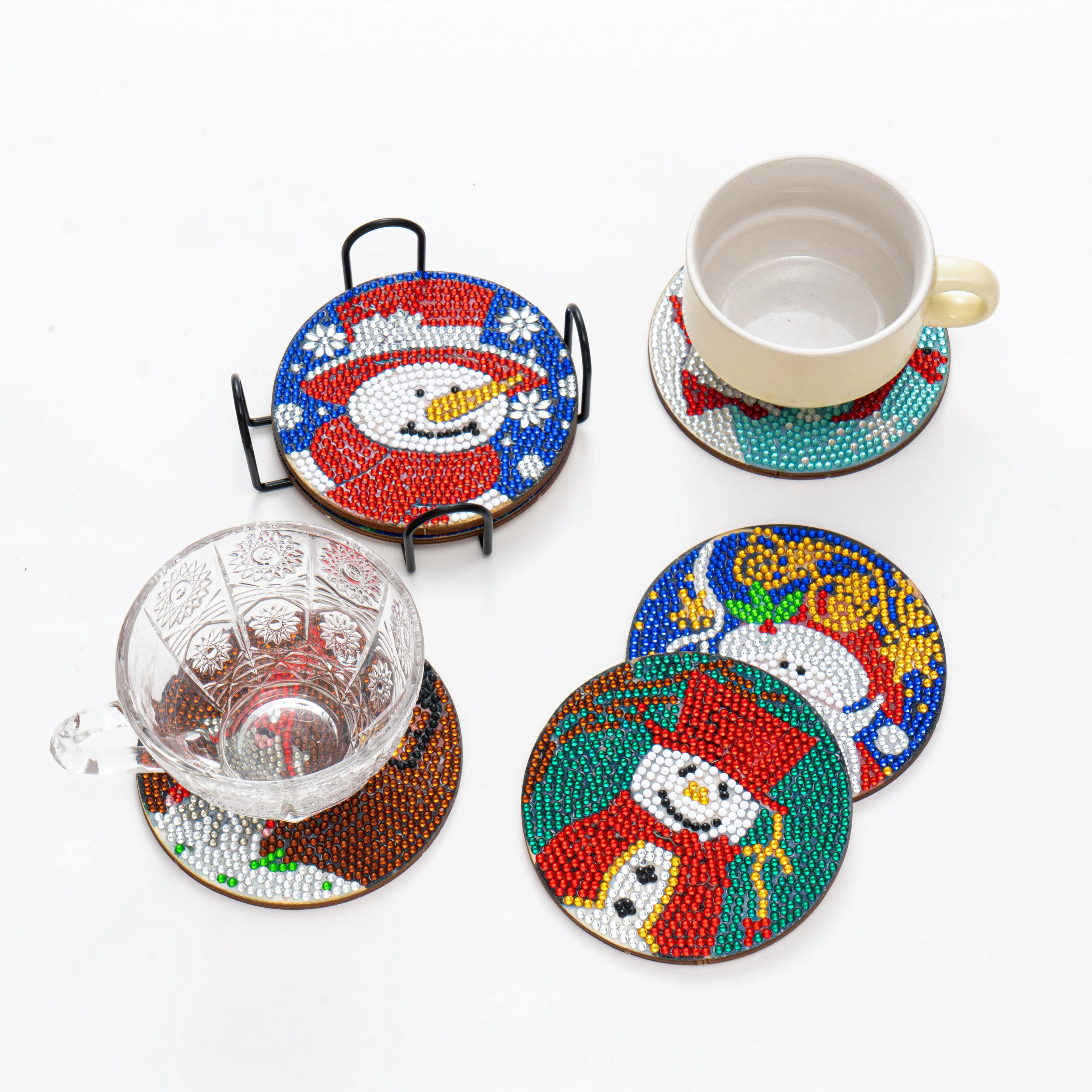 Snowman Diamond Painting Table Coasters - Image 5