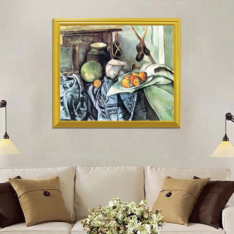 Still Life with a Ginger Jar & Eggplants - Paul Cézanne - Image 2