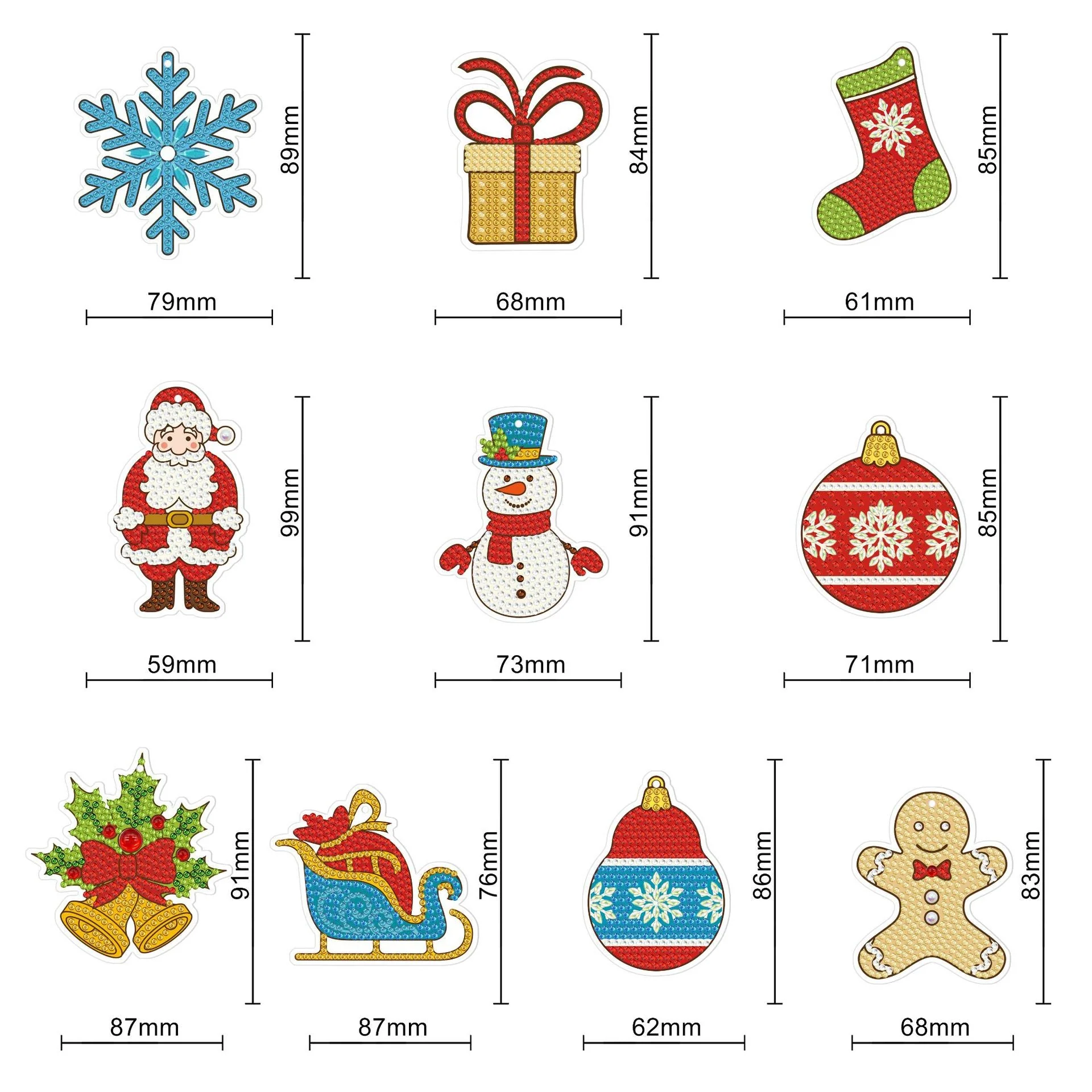 String of Christmas Charms - Paint by Diamonds - Image 2