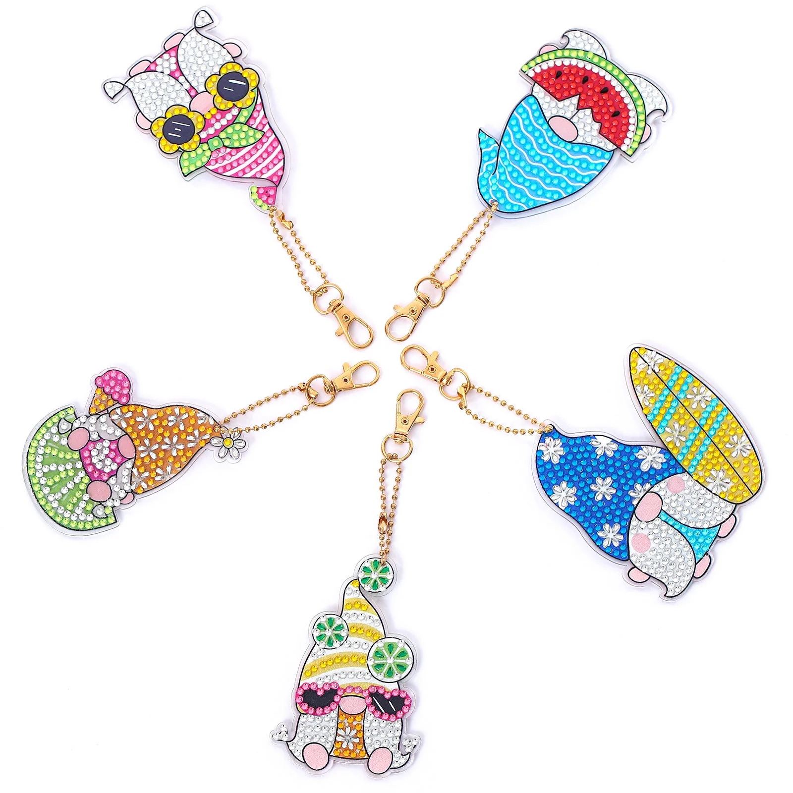 Summer Gnome - Diamond Painting Keychains - Image 2