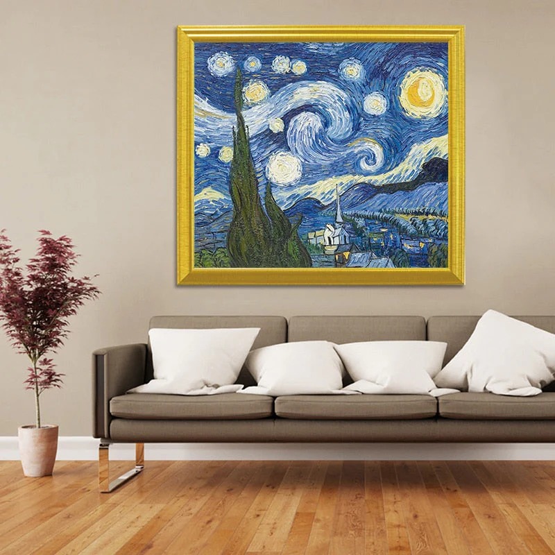 The Starry Night - Vincent Van Gogh - Image 2