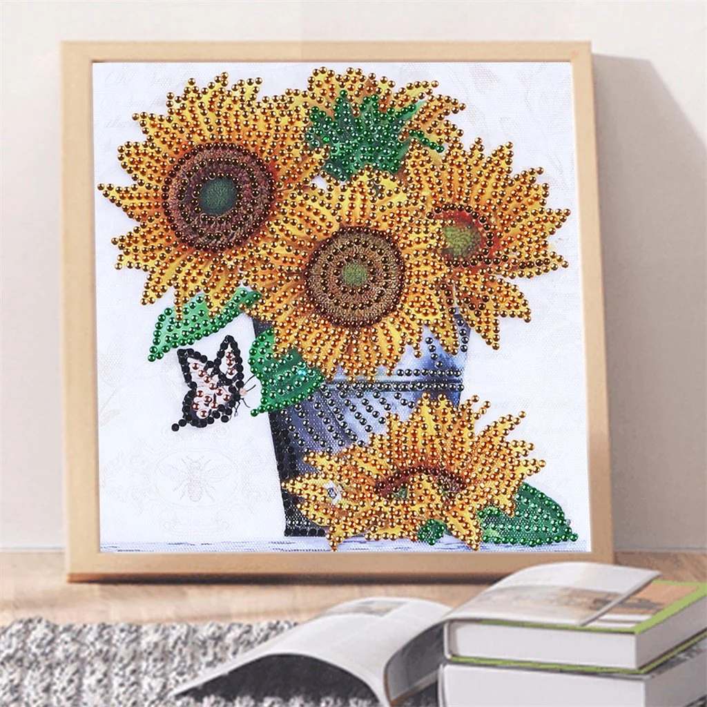 Vase of Sunflowers - Special Diamond Painting - Image 8