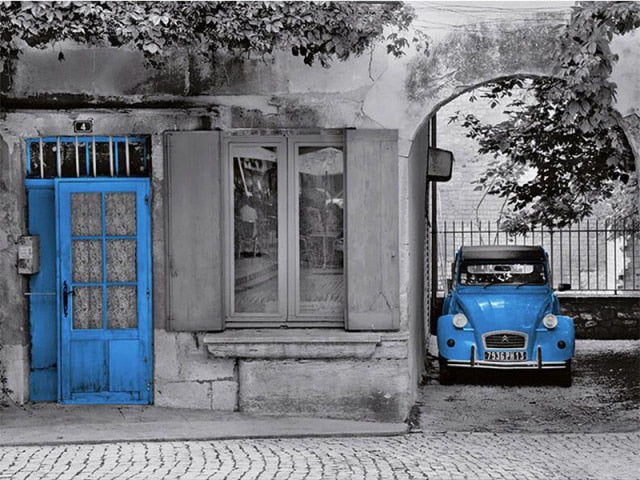 Vintage Citroen 2CV car - 5D Diamond Painting