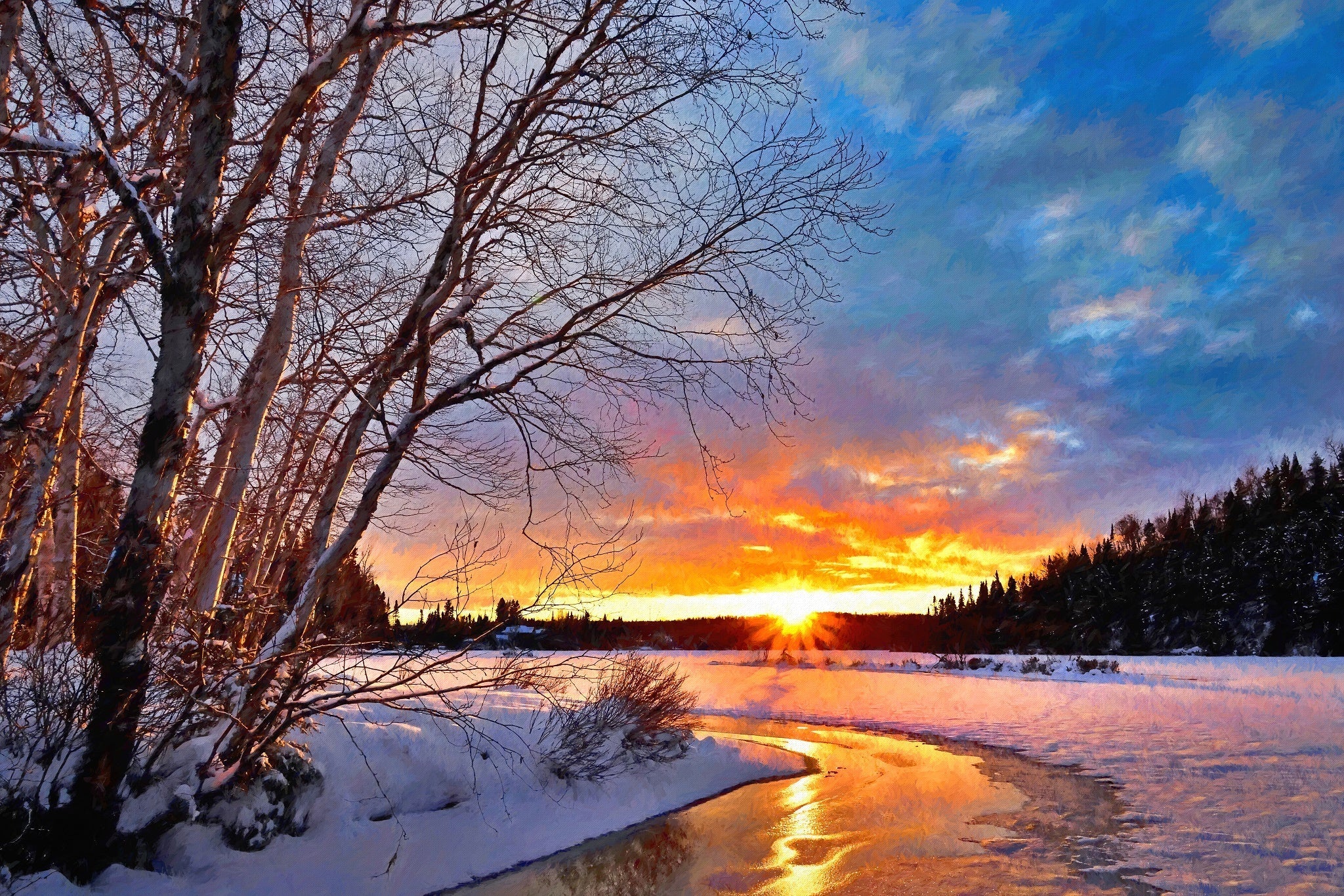 Winter Twilight - Art by Denise Dundon