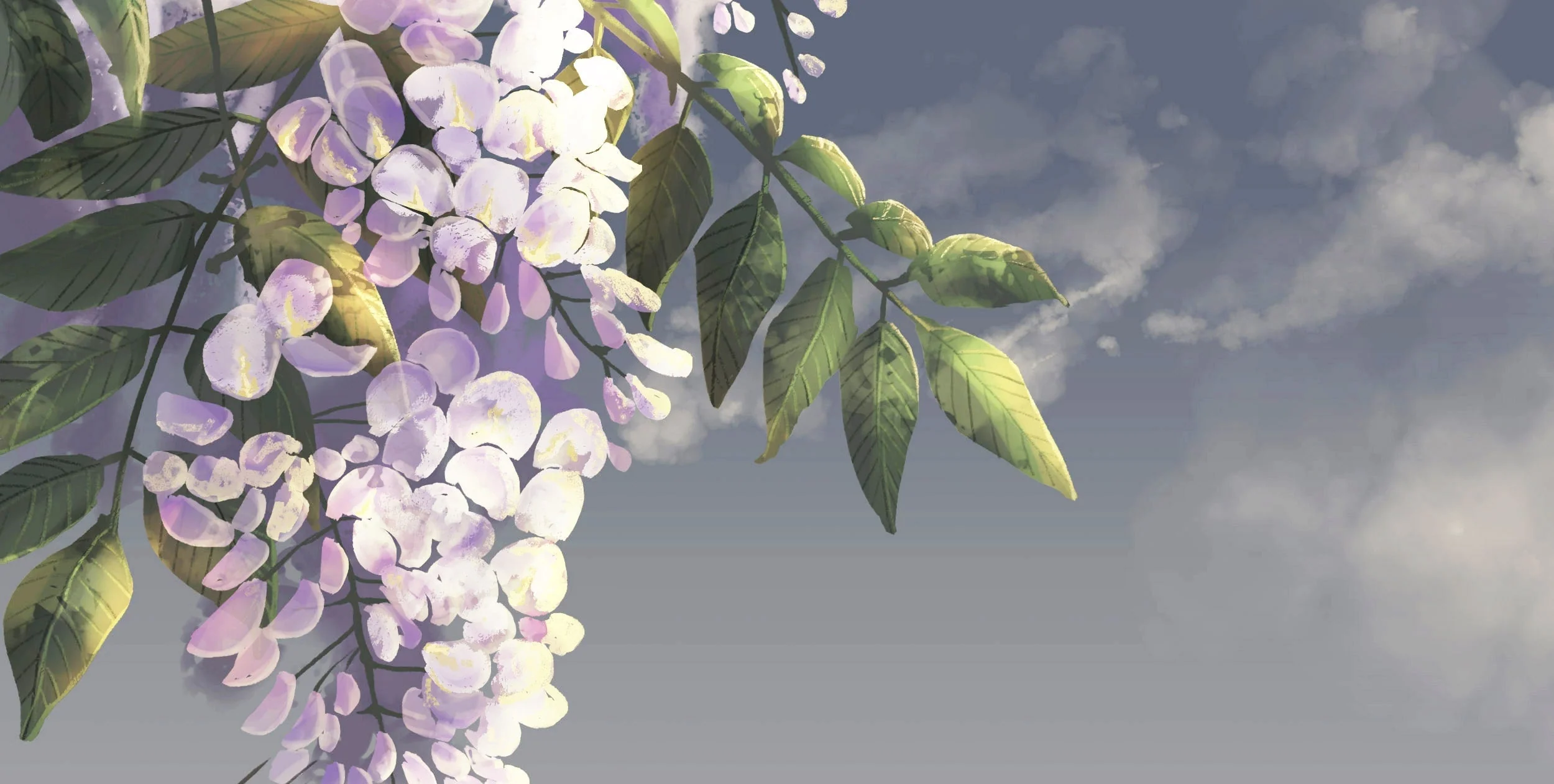 Wisteria - Art by Jean Guillet
