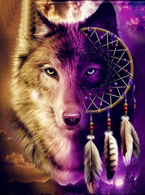 Wolf Dream Catcher Diamond Painting [USA SHIPPING]
