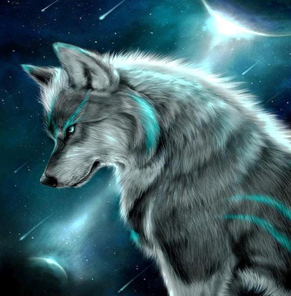 Wolf under Moon DIY Diamond Painting [USA SHIPPING]