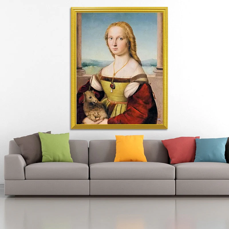 Young Woman with Unicorn - Raphael - Image 2