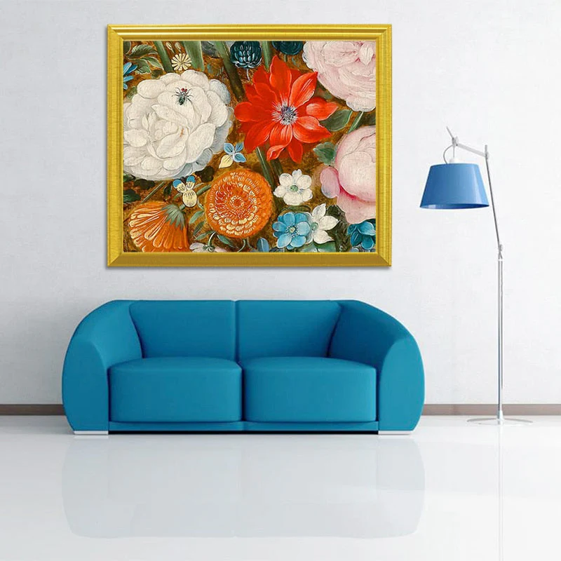 Zinnia Flowers DIY Painting - Image 2